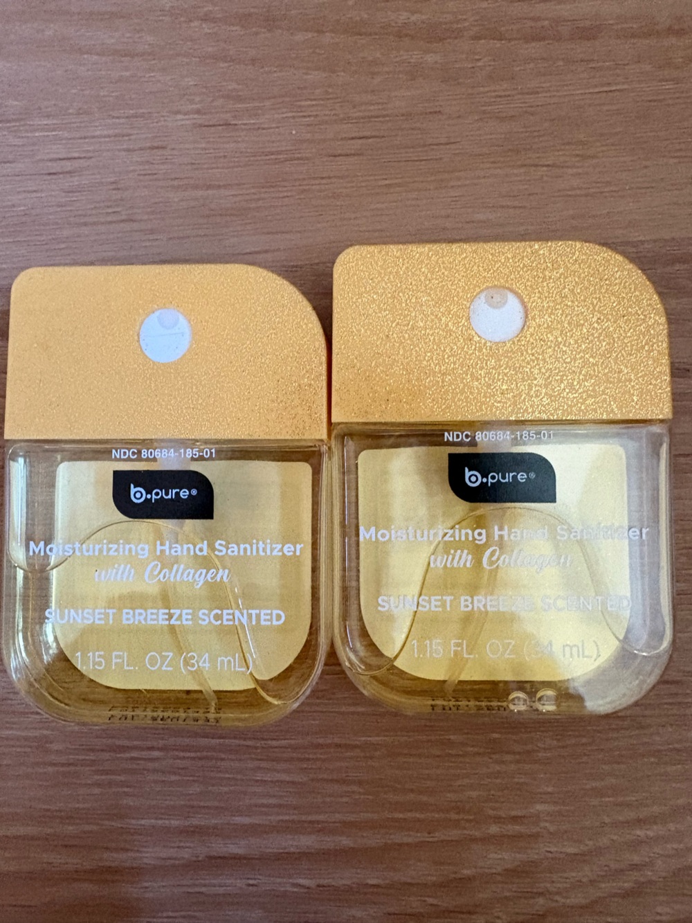Sunset Breeze Moisturizing Hand Sanitizer with Collagen - Gold